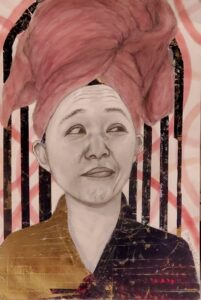 As a citizen, the artist at times feels unsure about information fed to us being true or false.