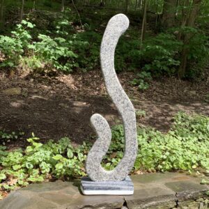 Flowing granite piece evocative of a dancer