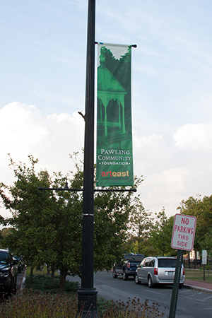 pawling community foundation green logo on banner 